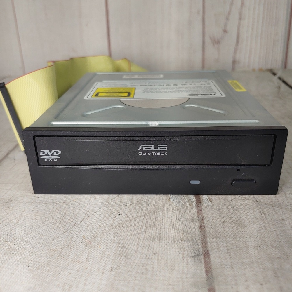 TESTED - Asus DVD-E818A QuieTrack Internal DVD-ROM Drive - IDE PATA - With Cable